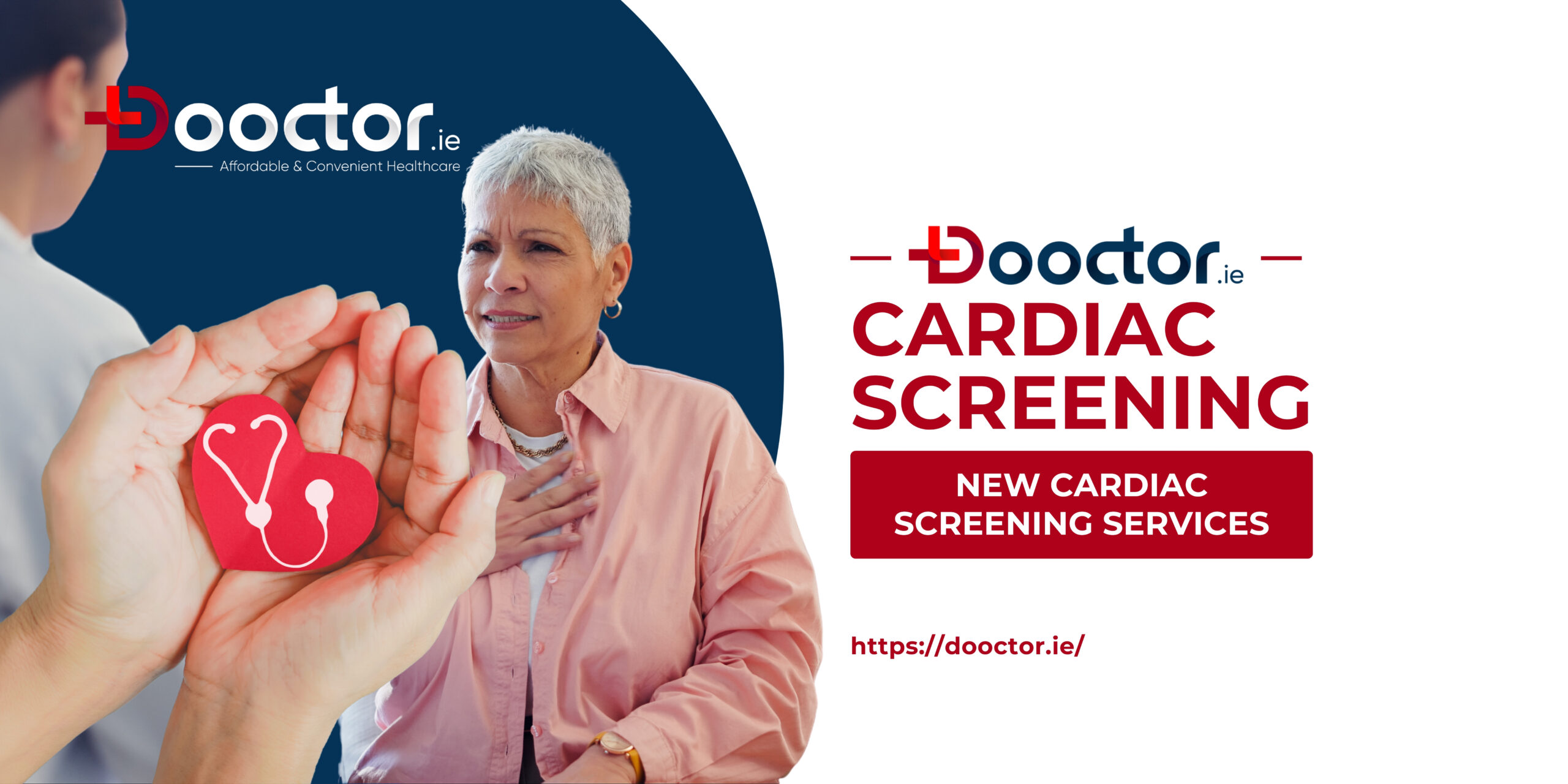 Doctor reviewing cardiac screening ECG results at Dooctor.ie clinic.