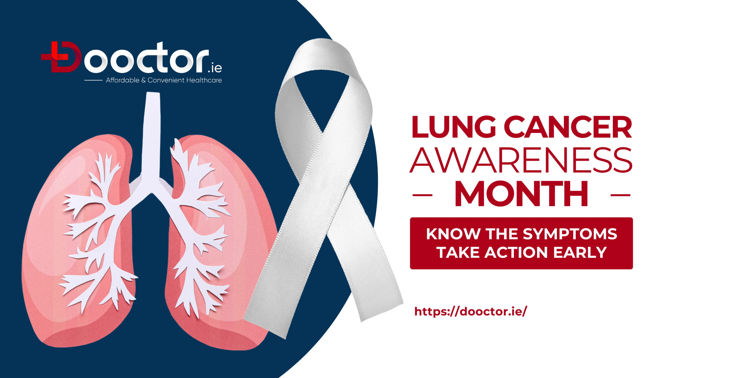 Awareness graphic for Lung Cancer Awareness Month 2025 – highlighting early detection and support.