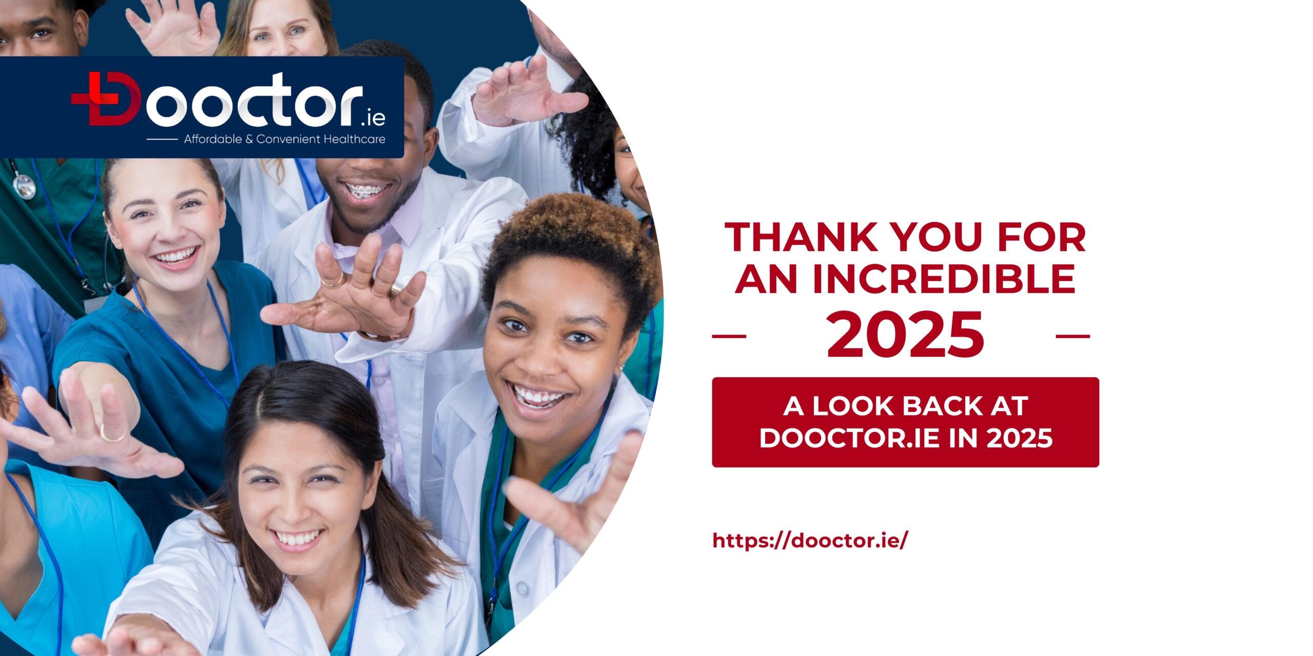 Dooctor.ie 2025 year in review showing growth of clinics and healthcare services across Ireland
